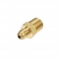 Uxcell Brass Pipe Fitting 3 16 Sae Flare Male To 1 4npt Thread Tubing Adapter Hose Connector For Air Conditioner Refrigeration