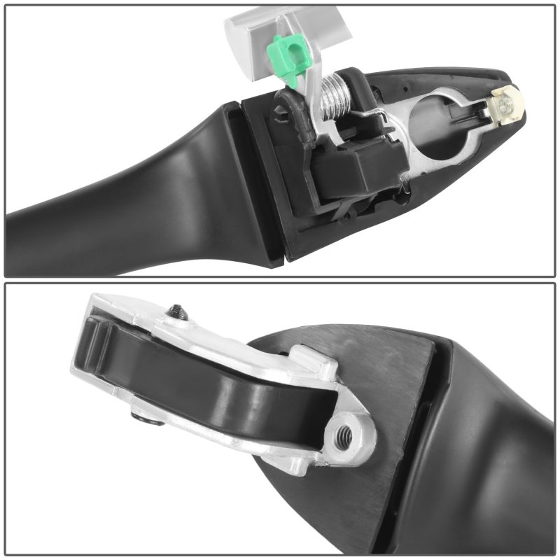 Dna Motoring Front Right Outer Door Handle For 04-08 Acura Tsx W O Keyhole Black Chrome Oem-dho-01021
