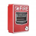 Fire Alarm Pull Station Red Emergency 9-28v Dc Manual Multiple Wire System Safety Button Call Point Os Switch For Siren Or 