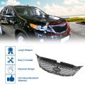 No 863502p000 Front Upper Hood Bumper Grille For Kia Sorento 2011-2013 Kidney Grill Black Silver Tone