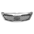 No 863502p000 Front Upper Hood Bumper Grille For Kia Sorento 2011-2013 Kidney Grill Black Silver Tone