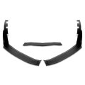 5pcs Low Profile Car Front Bumper Lips Spoiler Wing Body Kit With Side Canards Compatible Chevy Corvette 14-19 Matte Black