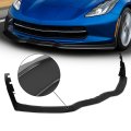 5pcs Low Profile Car Front Bumper Lips Spoiler Wing Body Kit With Side Canards Compatible Chevy Corvette 14-19 Matte Black