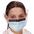 Ultra 3 In 1 Mask With Visor Kf94 Filter Class Blue Solid Earloop Safety For Adults Sport Theme 