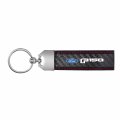 Ipick Image Made For Ford F-150 2015 Up Real Black Carbon Fiber Loop Strap Key Chain With Red Stitching