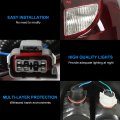 Ecotric Tail Lights Compatible With 2003-2006 Chevy Silverado 1500 2500 3500 Pair Taillights Brake Lamp W Bulbs And Harness