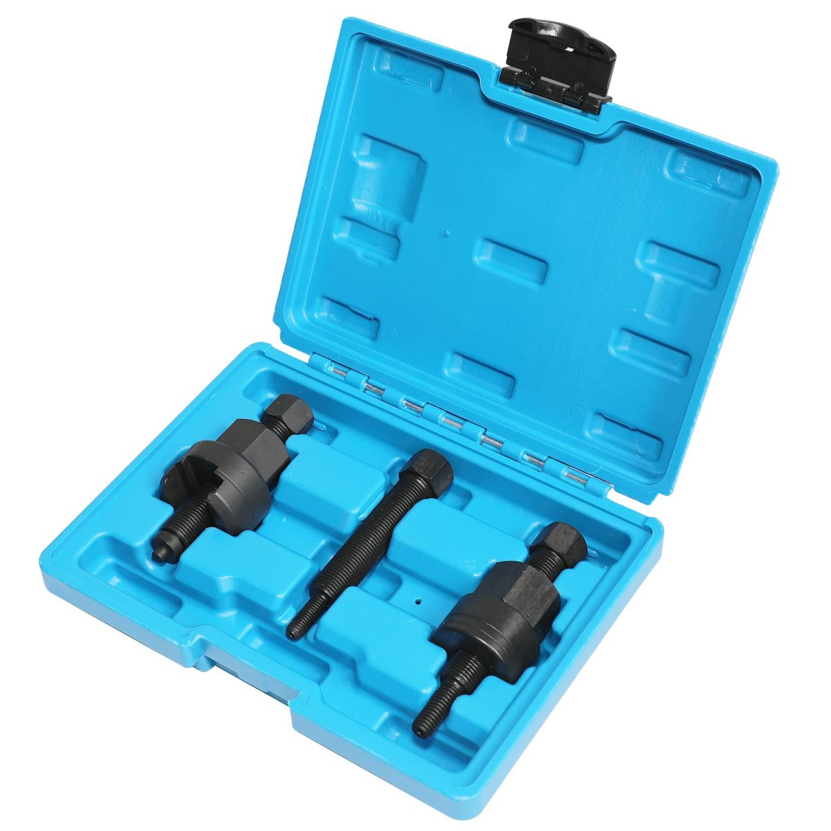 Power Steering Pump Pulley Remove Install Puller For Benz M271 M272 Steel Tool With Line Disconnect And Storage Case