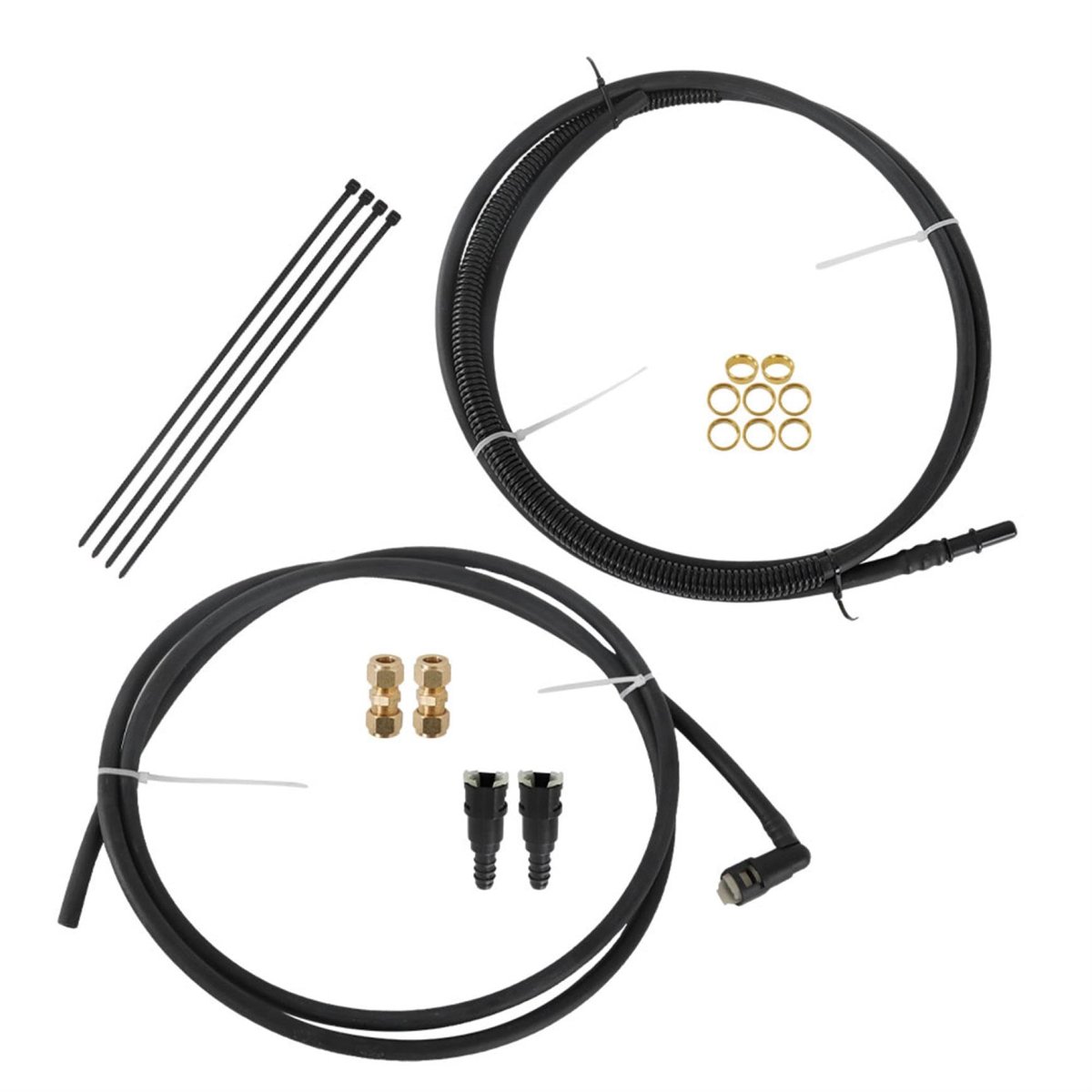Fuel Line Replacement Kit For Chevy Hhr 2006-2011 Replaces Nfr0018 And Fl Fg0974 Rubber Supply With Filter Bracket Clamps