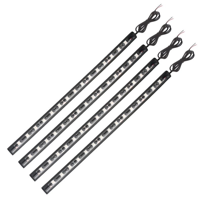 White Golf Cart Underglow Led Strip Lights 4 Pack Waterproof Ip67 12v Neon For Car Boat Marine Motorcycle Kayak Interior