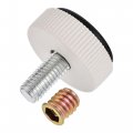 Uxcell M8 Furniture Leveler Threaded Insert Nut Kit 30x28mm Adjustable Leveling Legs For Tables Chairs Cabinets 4 Sets