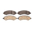 Disc Brake Pad Set For Chrysler Aspen 2007 2008 2009 Semi Metallic Front Mechanical Wear Sensor 2 40 In Height 7 00 Width