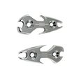 Yana Shiki A4028p Silver Tattoo Style Mirror Block-off For Suzuki Gsx 1300r Hayabusa 