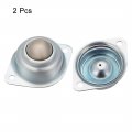 Uxcell Ball Transfer Bearing Unit 1 Inch Load 66lbs Flange Mounted Steel For Transmission Pack Of 2