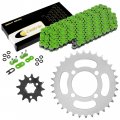 Caltric O-ring Drive Chain And Sprockets Kit Compatible With Yamaha Breeze 125 Yf-a1 1989 1990 1991-2004
