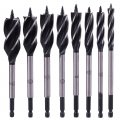 Wood Drill Bit Set Hex Shank Four Flute 10 12 14 16 18 20 22 25mm Woodworking Drilling