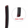 X Autohaux 32ft 10 Meter Rubber Protective Strip Sticker Car Door Scratch Protector Edge Guard Trim Black