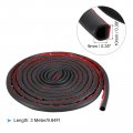 Uxcell D-shape Door Rubber Seal Strip 0 39 X0 35 Foam Automotive Weather Stripping With Self-adhesive For Cars Truck Window