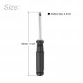 Uxcell Mini Slotted Screwdriver 4 0mm Flat Head With Black Handle For Small Appliances 2 Pcs