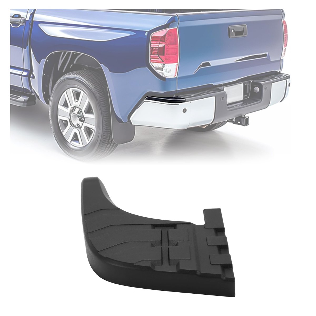 Hecasa Rear Bumper Step Pad For 2007-2014 Toyota Tundra Replacement 521640c040 To1196100 Left Side Pp Plastic