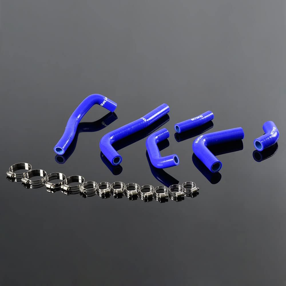Silicone Radiator Coolant Hose Kit For Honda Crf450r 2002 2003 2004 Blue With Clamps