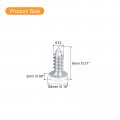 Uxcell St2x8mm White Screws Self Tapping 100pcs Pan Head Phillips Wood For Woodworking