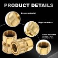 2pcs Pressure Washer Adapter 3 8 Female Quick Plug To M22 Connect Fittings Brass Swivel For Power Washers Hose