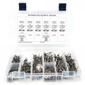 Stainless Steel Domed Pop Rivet Fastener Assortment Kit With Backing Washers 601 Pieces 304 Grade Sizes 4 1 8 To 6 3 16