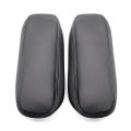2pcs Replacement Seat Armrest Cover Leather Black For Ford F150 F250 F350 F450 F550 Excursion 1999-2007 