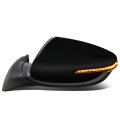 Driver Left Side Mirror For Forte And Forte5 2014 To 2016 Power Folding Adjust Heated Glass Turn Signal Puddle Light Paint 