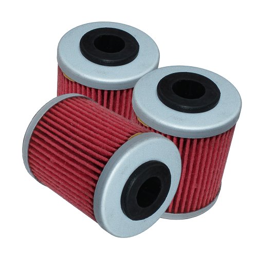 Caltric 3-pack Oil Filter Fits Ktm 520 Exc-e Exc Sx Mxc Exc-g Racing 1999-2002