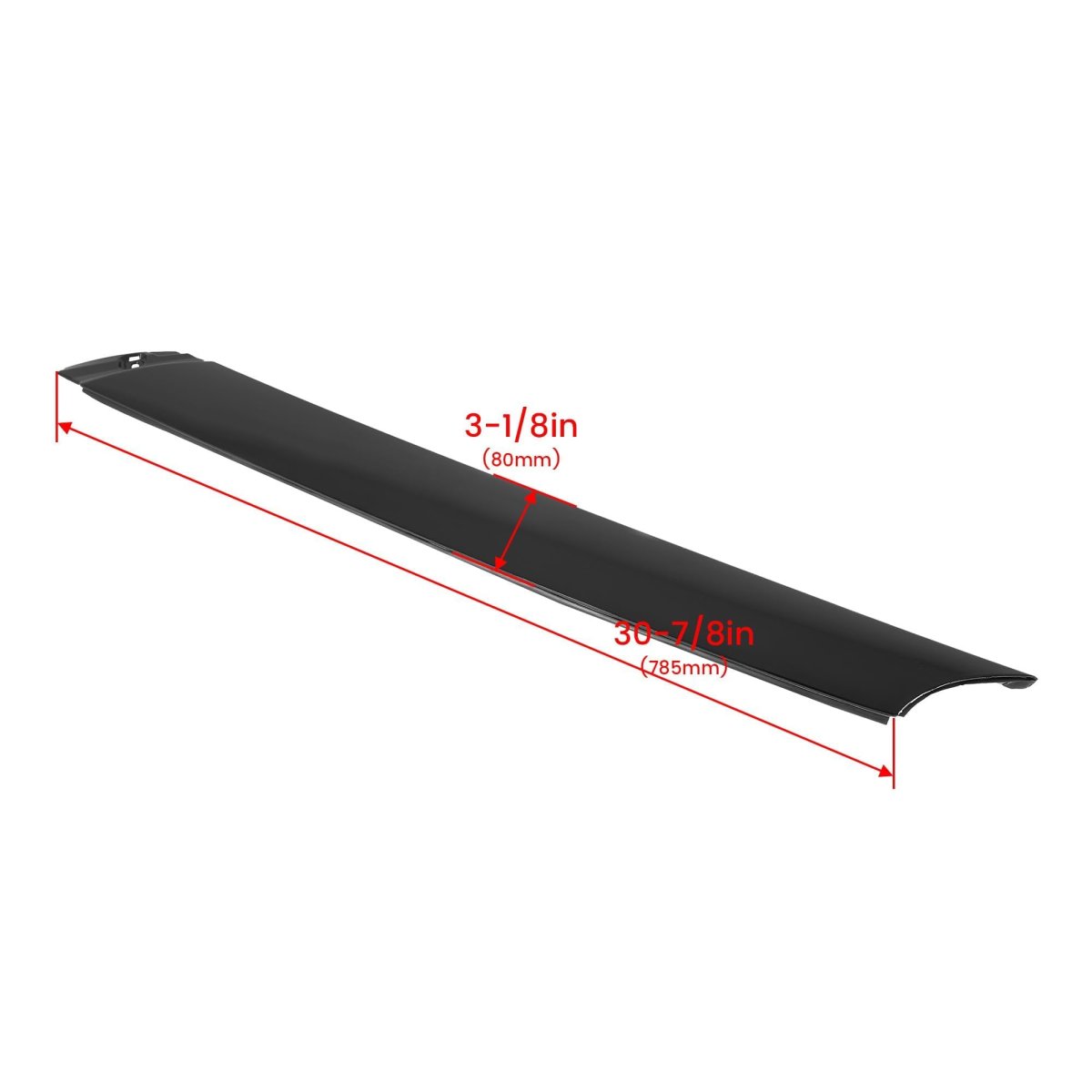 Hecasa Outer Windshield A Pillar Trim For 2012-2017 Hyundai Veloster Front Window Molding Panel Replacement 861802v000 Black