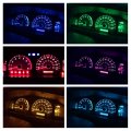 Wljh Ice Blue Instrument Panel Cluster Gauge Speedometer Odometer Oil Temp Dashboard Indicator Warning Light Bulb Led Kit For