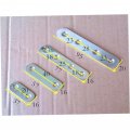 Gatuida 10pcs 4 Flat Repair Plate Hole Fixing Mending Corner Brace Stainless Steel Board Furniture