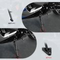 Motorcycle Side Stand Enlarger Fit For 2023 Gsxr600 750 Gsx-r600 Gsx-r750 2011-2023 Kickstand Shoes Extension Plate Black