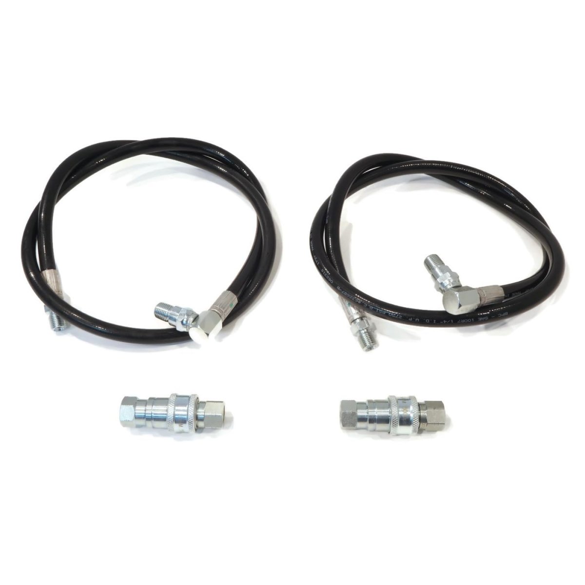 Snowplow Pressure Hoses And Quick Couplers For Meyer 21856 Pack Of 2 45 In Length 1 4 Thread Coupler Size 2750 Psi Max