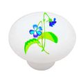 Lovely Violas Decorative High Gloss Ceramic Drawer Knob 