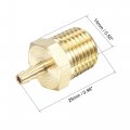 Uxcell Brass Hose Barb Fitting Straight 1 8 Inch X Npt 4 Male Thread Pipe Connector For Water Air Fuel Tube 2pcs
