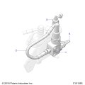 Polaris Atv Brake Line Rear Genuine Part Qty 1