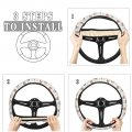 Dujiea Tribal Boho Cats Elastic Stretch Steering Wheel Cover Anti-slip And Durable Car Accessories For Women Men 15 Inch