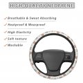 Dujiea Tribal Boho Cats Elastic Stretch Steering Wheel Cover Anti-slip And Durable Car Accessories For Women Men 15 Inch