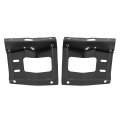 Hecasa Left Right Front Bumper Brackets For 2008-2010d F250 F350 F450 F550 Super Duty Mounting Plate Black Steel Replacement 