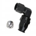 Ac Performance Black Tight Radius Aluminum -6an An6 90 Degree Swivel Forged Fuel Oil Ptfe Hose End Fitting For Teflon 