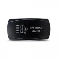 Ch4x4 Rocker Switch Off-road Lights Symbol Horizontal White Led