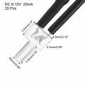 Uxcell 20pcs 2mm Pre Wired Led Warm White Dc6-12v Clear Lens Light Emitting Diodes