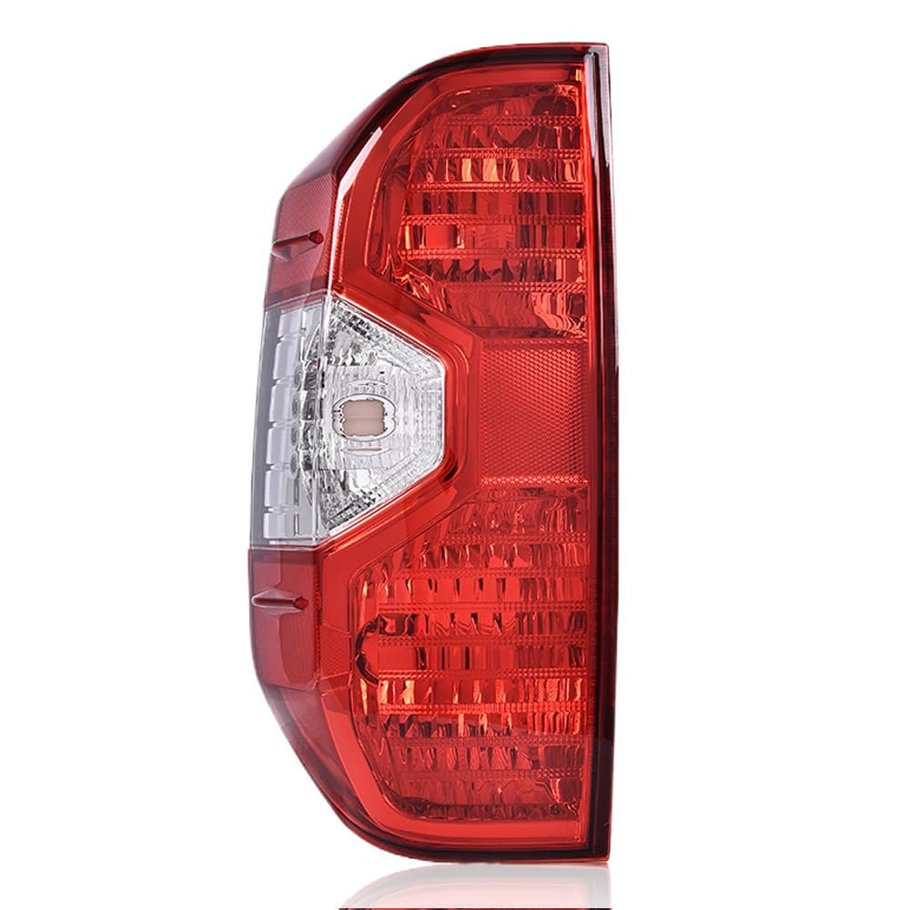 Rear Left Tail Light Assembly For Toyota Tundra 2014 2015 2016 2017 2018 2019 2020 2021 Driver Side Lamp Red Lens Chrome