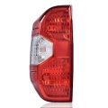 Rear Left Tail Light Assembly For Toyota Tundra 2014 2015 2016 2017 2018 2019 2020 2021 Driver Side Lamp Red Lens Chrome 