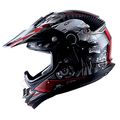 Adult Motocross Helmet Off Road Mx Bmx Atv Dirt Bike Hgxp14b Skull Red Dot Approved Medium Size Aerodynamic Thermoplastic Alloy 