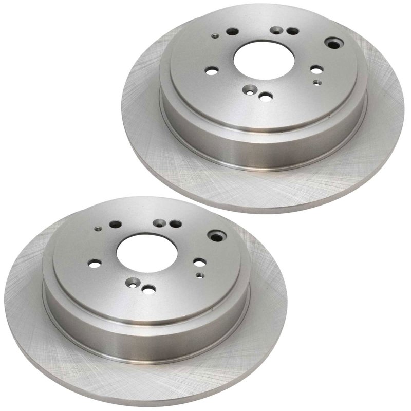 Motorbymotor 313mm Rear Drilled Slotted Brake Rotors Ceramic Pad Kit Replacement For 2001-2006 Acura Mdx Awd 2003-2008 Honda