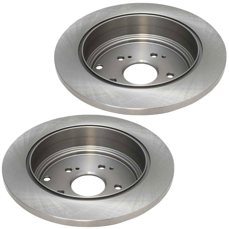 Motorbymotor 313mm Rear Drilled Slotted Brake Rotors Ceramic Pad Kit Replacement For 2001-2006 Acura Mdx Awd 2003-2008 Honda