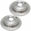Motorbymotor 313mm Rear Drilled Slotted Brake Rotors Ceramic Pad Kit Replacement For 2001-2006 Acura Mdx Awd 2003-2008 Honda